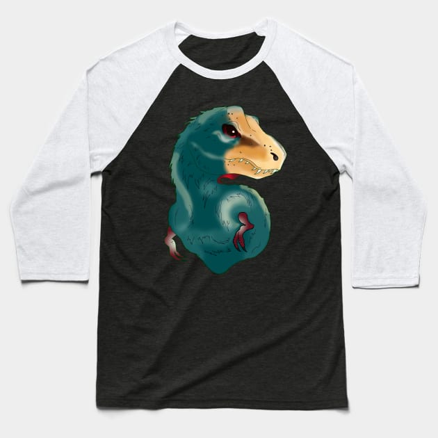 Rexy Baseball T-Shirt by Perryology101